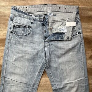 G Star Raw Jeans Men 33x36 Blue Radar Low Loose Baggy Washout‎ Denim Inseam Alt.